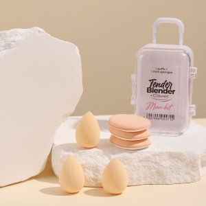 Aptel Gąbeczki do makijażu Clavier_Set Tender Blender Mua Kit Beige 6szt. (5907996055715) 2