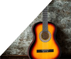 Golden Guitar Zestaw: Gitara klasyczna 4/4 38 kolor sunburst GK38SU pokrowiec+ tuner+ struny+ kostki one size 2