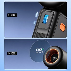 Wentylator Zenwire Mocny wiatrak USB 15000RPM mini wentylator ręczny chłodzenie Warmco czarny 6
