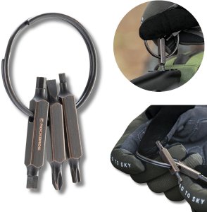 RockBros Multitool VK-ARCO3 Road to Sky brelok 6w1 - brązowy (5907769393075) 3