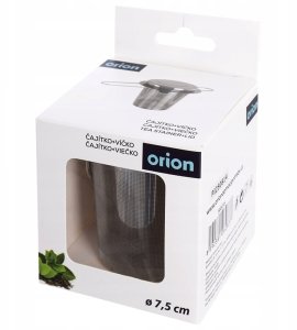 Orion Zaparzacz do Herbaty Ziół Stalowy z Pokrywką i Uchwytami 7,5 cm (Ori_144416) 6