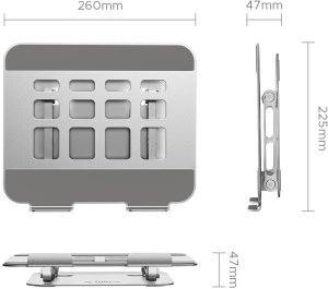 Orico Podstawka pod laptopa 17'', regulowana, aluminiowa (ST11-GY-EP) 2
