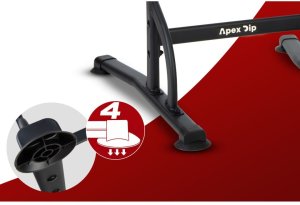 NEO SPORT Drążek do podciągania wolnostojący stabilny udźwig 100 kg EDUKAMP (130300) 6