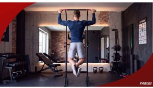 NEO SPORT Drążek do podciągania wolnostojący stabilny udźwig 100 kg EDUKAMP (130300) 8