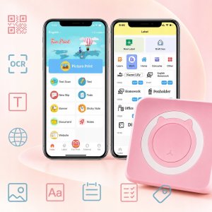 Drukarka etykiet Mini drukarka termiczna przenośna dla dziecka C15 Bluetooth Drukuś 6