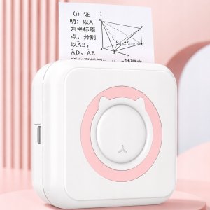 Drukarka etykiet Mini drukarka termiczna przenośna dla dziecka C15 różowa Bluetooth Drukuś 3