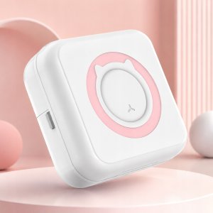 Drukarka etykiet Mini drukarka termiczna przenośna dla dziecka C15 różowa Bluetooth Drukuś 4