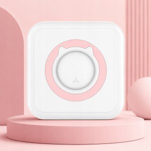 Drukarka etykiet Mini drukarka termiczna przenośna dla dziecka C15 różowa Bluetooth Drukuś 6