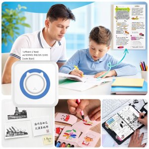 Drukarka etykiet Mini drukarka termiczna przenośna dla dziecka C15 Bluetooth Drukuś 15