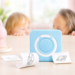Drukarka etykiet Mini drukarka termiczna przenośna dla dziecka C15 Bluetooth Drukuś 11