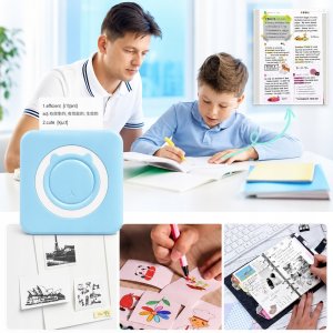 Drukarka etykiet Mini drukarka termiczna przenośna dla dziecka C15 Bluetooth Drukuś 15