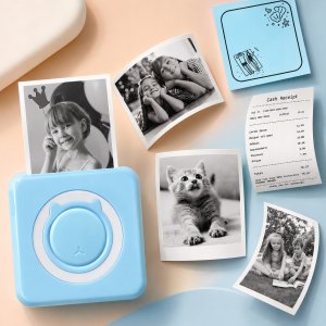 Drukarka etykiet Mini drukarka termiczna przenośna dla dziecka C15 Bluetooth Drukuś 5