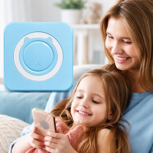 Drukarka etykiet Mini drukarka termiczna przenośna dla dziecka C15 Bluetooth Drukuś 10