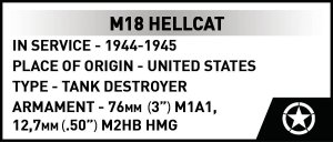 Cobi Klocki M18 Hellcat 1026 klocków (COBI-2679) 11