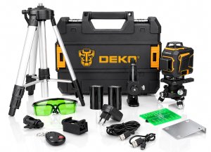 Deko Poziomica laserowa 360 płaszczyznowa 4D laser krzyżowy Pro zielony (DKLL16PS1-B) 2