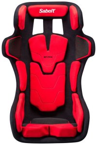 Sabelt GT PAD XL racing seat, fiberglass shell, FIA-approved, modular - black/red (00213-01-04-RED) 2