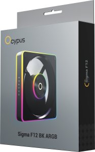 upHere Ocypus Sigma F12 BK ARGB Obudowa komputera Wentylator 12 cm Czarny 1 szt. (SIGMA-F12-BK1AM00X-GL) 7