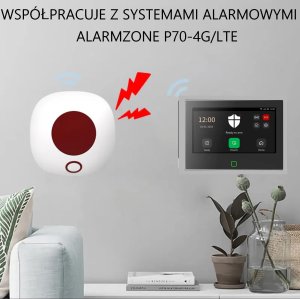 AlarmZone Wewnętrzna, bezprzewodowa syrena alarmowa 433 MHZ WSR020 (AlarmZone WSR020) 3
