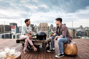 Cadac Grill ogrodowy Gazowy City Chef 40 2.7 kW 38 cm x 38 cm błękitny 11