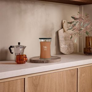 WoodWick Radiant Amber świeca Cylidner Bursztyn Brązowy 1 szt. (10.93251.0000) 2