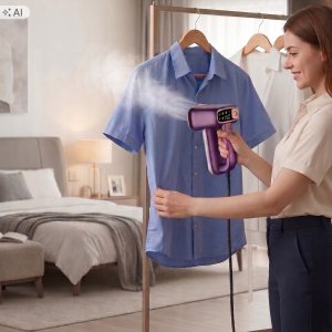 Parownica do ubrań Digi I żelazko 2w1 lekki Steamer automatyczne tryby pracy 1400W LCD 8