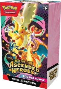 Pokemon The Company Kolekcjonerska Gra Karciana - Pokémon TCG Mega Evolution Ascended Heroes Booster Bundle 6 pakietów + Karty Energii 2