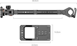SmallRig Mount Plate for Monitor VESA for Camera Cart (6257) 2
