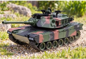 Jokomisiada Czołg zdalnie sterowany RC Abrams M1A1 dym dźwięk światło 45cm (RC0770) 13
