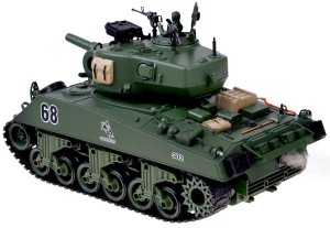 Jokomisiada Czołg zdalnie sterowany Sherman M4A3 strzela dym dźwięk wieżyczka (RC0769) 11