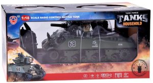 Jokomisiada Czołg zdalnie sterowany Sherman M4A3 strzela dym dźwięk wieżyczka (RC0769) 15