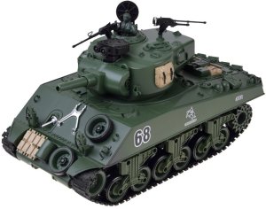 Jokomisiada Czołg zdalnie sterowany Sherman M4A3 strzela dym dźwięk wieżyczka (RC0769) 6