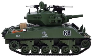 Jokomisiada Czołg zdalnie sterowany Sherman M4A3 strzela dym dźwięk wieżyczka (RC0769) 7