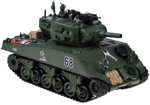 Jokomisiada Czołg zdalnie sterowany Sherman M4A3 strzela dym dźwięk wieżyczka (RC0769) 8