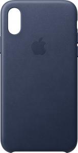 Apple iPhone XS Leather Case nocny błękit 1