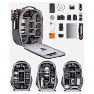 Plecak K+F Plecak fotograficzny K&F Concept Nature Wander 10 22 l - szary 6