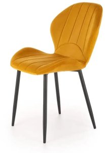 Halmar Krzesło tapicerowane K538 velvet musztardowe (V-CH-K/538-KR-MUSZTARDOWY) 2
