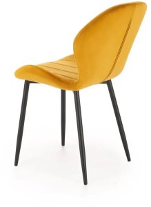 Halmar Krzesło tapicerowane K538 velvet musztardowe (V-CH-K/538-KR-MUSZTARDOWY) 4