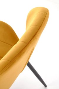 Halmar Krzesło tapicerowane K538 velvet musztardowe (V-CH-K/538-KR-MUSZTARDOWY) 8