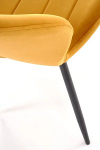 Halmar Krzesło tapicerowane K538 velvet musztardowe (V-CH-K/538-KR-MUSZTARDOWY) 10