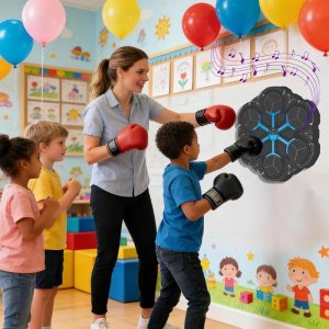 NoboKids Treningowa Maszyna Bokserska Tarcza Zręcznościowa Ścienna + Rękawice (5904665406205) 10