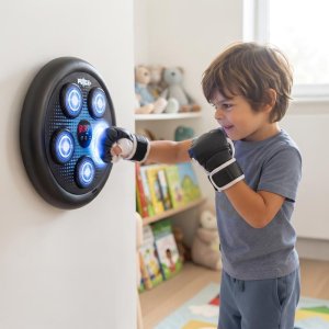 NoboKids Tarcza Bokserska Bluetooth na Ścianę dla Dzieci Muzyczna Treningowa + Rękawice (5904665406212) 6