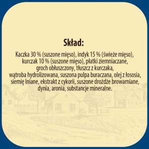NATURAL , karma sucha dla kota, kaczka z indykiem 830g 4