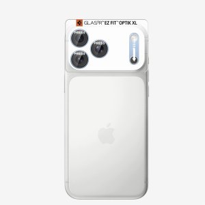 Spigen Szkło hartowane na aparat Optik Pro XL GLAS.TR EZ FIT na iPhone 18 Pro Max - jasnoniebieskie (8800337251708) 4