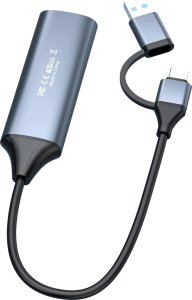 Adapter AV Ligawo PREMIUMCORD 4K@60Hz HDMI capture/grabber do nagrywania sygnału wideo/audio do komputera z złączem USB3.0 i USB-C (ku2grab9) 3