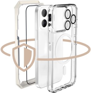OSOVA Etui Do Iphone 16 Pro Max Do Magsafe Osova Szkło Privacy + Szkło Aparat 6W1 2