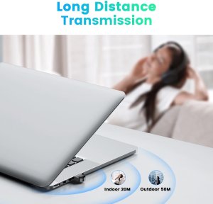 Karta sieciowa Toptel Adapter Bluetooth USB 5.1 RTL8671B 3