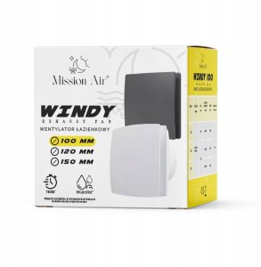 Mission Air Wentylator łazienkowy WINDY antracyt 100 S (5905910416406) 7
