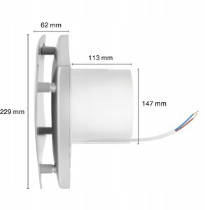 Mission Air Wentylator łazienkowy WINDY Antracyt 150 S (5905910416444) 6