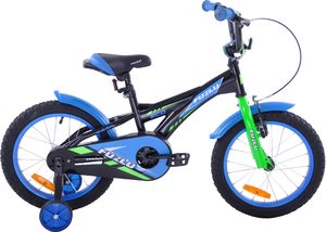 Fuzlu Rower dziecięcy 16 Fuzlu Racing czarno-niebieski 1