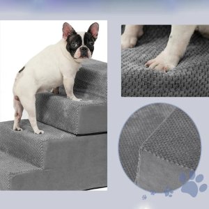 Boutiquezoo Schody dla psa NUXIE Premium 4 schodki rampa podest legowisko 4w1 60cm 5